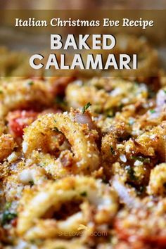 an italian christmas eve recipe baked calamari