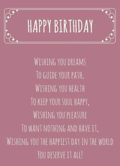 a pink birthday card with the words happy birthday written in white on it and an ornate frame