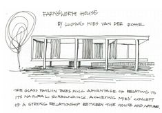 a drawing of an empty building with the words harry house written in black and white