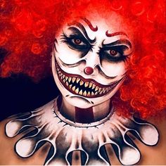 Horror Clown Makeup, Creepy Clown Makeup, Halloween Eye Makeup