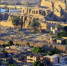 an aerial view of the ancient city of palmyran