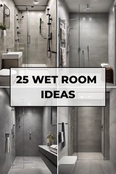 Modern wet room designs with sleek, minimalist features and neutral tones. Wet Room Built In Tub, Wet Room With Bench, Practical Bathroom Ideas, Wet Rooms Bathroom, Wet Room Bathroom With Tub, Wet Bathroom Ideas, Small Shower Room Ideas, Wetroom Ideas