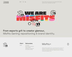 the website is designed to look like it has been created by brand identity and logo design