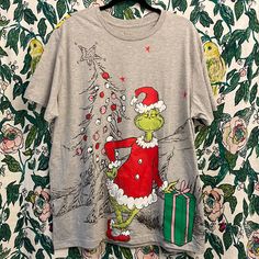 Nwt Dr. Seuss The Grinch Double Sided Graphic T Shirt Christmas Short Sleeve Graphics On Front And Back Size Xxl Grinchmas Tshirt, Dr Seuss The Grinch, The Grinch, Dr Seuss, Grinch, Graphic T Shirt, Colorful Shirts, Double Sided, Graphic Tshirt