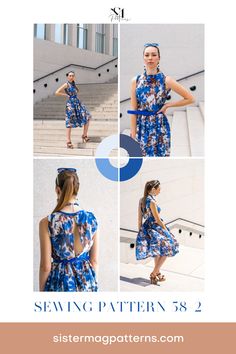 the sewing pattern for this dress is easy to sew, and looks great on any woman