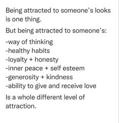 the words being attracted to someone's looks is one thing but being attracted to someone's