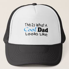 This Is What A Cool Dad Looks Like (2) Trucker Hat #dadhat #hatfordad #truckerhat White Funny Snapback Hat, Funny White Snapback Hat, Funny White Baseball Cap Trucker Hat, Funny White Trucker Hat Baseball Cap, Funny White Adjustable Baseball Cap, Customizable Funny Snapback Hat, Funny Customizable Snapback Hat, White Adjustable Baseball Cap For Father's Day, Funny White Trucker Hat With Letter Print