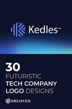 the logo for keldes is shown in black and white, with blue background