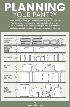 a poster with instructions on how to use the pantry for cooking and cleaning dishes in different ways