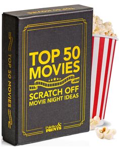 the top 50 movies scratch off movie night ideas are on sale for just $ 5