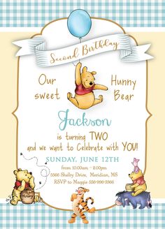 a winnie the pooh birthday party with balloons