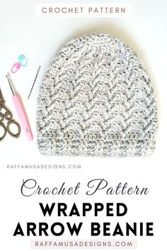 a crocheted beanie laying flat Crochet Laptop Case, Textured Hat, Crochet Mens Scarf, V Stitch Crochet, Crochet Cowl Free Pattern, Crochet Wrap Pattern, Ribbed Crochet, Crochet Cowl Pattern