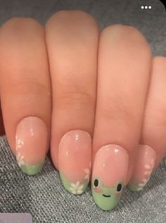 Paznokcie Hello Kitty, Uñas Aesthetic, Kids Nail Designs, Fake Nails Designs, Cute Summer Nails, Really Cute Nails