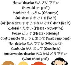 Japanese Basic, Japanese Sentences, Japanese Lessons