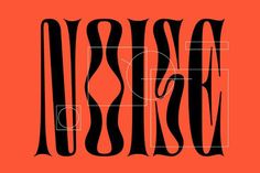 an orange and black poster with the word design in it's center, surrounded by lines