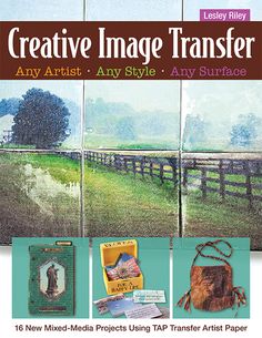 the front cover of creative image transferer, featuring pictures of horses and other animals