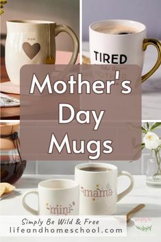 Awesome list of Mom mugs for Mother's Day! If you are on the lookout for last minute Mother's Day gifts, these are the perfect option! Cups Ideas, Funny Mothers Day, Presents For Mom