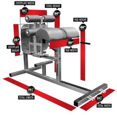 an image of a bench that is labeled in red and white with instructions on how to use it