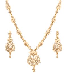 PRICES MAY VARY. NEW! Touchstone Indian Bollywood Floral Filigree Rhinestones Designer Jewelry Necklace Set In Antique Gold Tone For Women. EXTRA LONG EARRINGS. Length 2.75 inches SPECIFICATIONS : V-shape necklace. Necklace circumference 15.50 inches. Extendable with chin/links up to 19.25 inches. Earrings weight (single) 11 gms. Earrings length 2.75 inches. Earrings width 1 inch. This is in a special dark gold plating to recreate the look of antique jewelry. BRAND : Touchstone is the Premium Fa Bridal Jewlery, Extra Long Earrings, Floral Filigree, Heritage Jewellery, Wedding Designer, Indian Heritage, Indian Bollywood, Gold Necklace Designs, Necklace Necklace