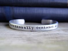 Hey, I found this really awesome Etsy listing at https://www.etsy.com/listing/649134005/intersectionally-feminist-as-fuck Funny Best Friend Gifts, Feminist Jewelry, Motivational Jewelry, Funny Jewelry, Work Wife, Inspirational Bracelets, Intersectional Feminism, Copper And Brass, Best Friend Gifts