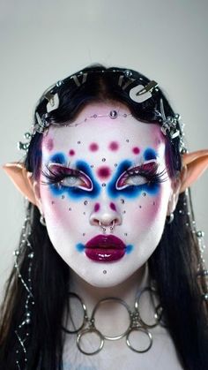 #fashion, #style, #outfitinspiration, #beauty Drag Make-up, Graphic Makeup, Alternative Makeup, Ethereal Makeup