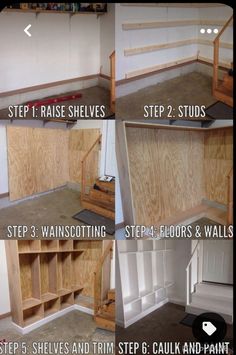 the steps to building a built in bookshelf