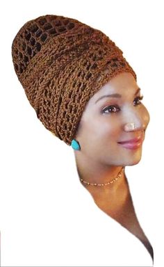 People With Short Hair, Lace Headwrap, Long Dreadlocks, Hair Dreadlocks, Dreadlocks Braids, Brown Crochet, Cinnamon Brown, Purple Party, Hair Wraps