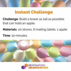 an advertisement with balloons and text that reads instant challenge challenge challenge challenge challenge challenge challenge challenge challenge