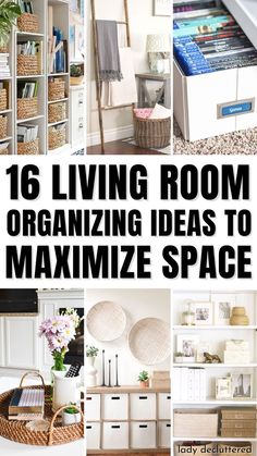 16 Living Room Organizing Ideas to Maximize Space Open Storage Living Room, Storage In The Living Room, Small Living Room Closet Organization, Tv Room Organization Ideas, Entertainment Center Small Living Room, Storage And Organization Living Room, Small Living Room Storage Maximize Space, Functional Living Room Decor, Living Room Decor Storage