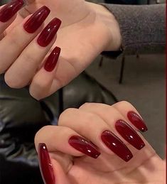 Red Acrylic Nails, Soft Nails, Minimalist Nails, Fire Nails, Funky Nails, Pretty Acrylic Nails