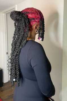 Loc Hairstyles For Black Women Long, Long Loc Hairstyles, Loc Hairstyles For Black Women, Short Box Braids Hairstyles, Goddess Braids Hairstyles