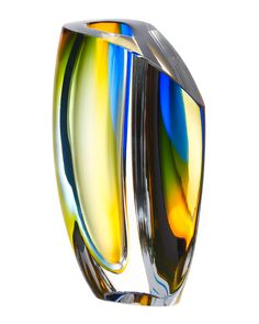 an art glass vase is on sale for $ 105