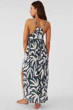 Cover up with style. This is a maxi cover-up dress that has a flowy fit and allover print. O'Neill Women's maxi tank cover-up 49.5" In length Lightweight feel Flowy fit Adjustable straps Allover print 100% Viscose | O'Neill Women's Mel Maxi Beach Hut Geo Swim Cover-Up Dress in Slate, Size Medium, Viscose Mastectomy Clothing, Beach Cover-up Maxi Length Printed, Sleeveless Floral Beach Cover-up Dress, Printed Sleeveless Maxi Dress Beach Cover-up, Floral Print One Size Beach Cover-up, Floral Print Patterned Beach Cover-up Dress, Swim Cover Up Dress, Girl Beanie, Loungewear Dresses