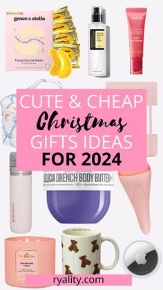 christmas gifts for women with text overlay that reads cute and cheap christmas gifts for 2020