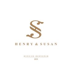 the logo for henry and susan's wedding ceremony, which is being held in 2013