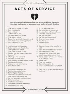 Acts Of Service Love Language, The Good Wife's Guide, Acts Of Service, Five Love Languages, Actions Speak Louder Than Words, Couples Counseling