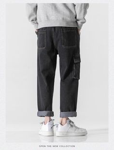 Introducing the 2023 Spring-Summer Collection's trendiest modern statement ââ‚?the Baggy Cargo Stonewashed Denim Pants! Showcasing a unique blend of modern fashion and nostalgic grunge. these mid-rise pants are sure to elevate any outfit. Crafted with premium quality denim. they promise durability and style. making them your next wardrobe staple.Distinctive Features: Grunge Elegance: Tap into the iconic '90s gritty movement with these effortlessly cool pants. Stonewashed Finish: Expertly crafted Baggy Cargo Style Washed Black Jeans, Black Cargo Pocket Tapered Leg Jeans, Casual Baggy Denim Blue Cargo Pants, Black Tapered Leg Cargo Jeans With Pockets, Black Tapered Leg Jeans With Cargo Pockets, Washed Black Denim Cargo Bottoms, Casual Cotton Jeans With Cargo Pockets, Techwear Denim Straight Leg Cargo Pants, Trendy Washed Black Cargo Pants