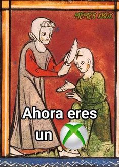 an image of a medieval painting with the words ahora ers un