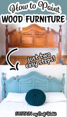 how to paint wood furniture just two easy steps and one step at the same time