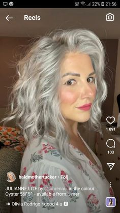 Grey White Hair, Going Grey, Gray Hair Cuts, Grey Hair Styles For Women