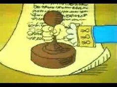 an image of a cartoon character writing on a piece of paper