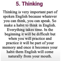 a poem with the words 5 thinking