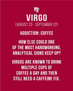 a red poster with the words virgo written in white on it and an image of a