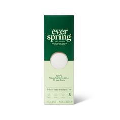 the packaging for ever spring is shown on a white background