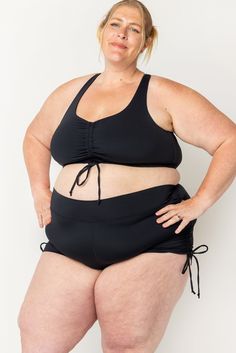 Plus Size Workout Clothes, Swimming Laps, Plus Size Workout, Plus Size Swim, Activewear Brands, Black Sand, Plus Size Swimwear, Real Women, Feel Confident