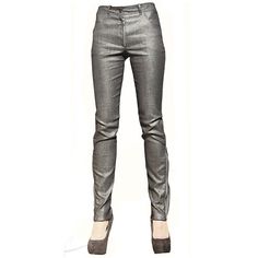 Silver jeans with adjustable width of the trouser leg. Size: optional to order. Orders: possible to order in every size. Time required to complete order one week. Measurements: length of the trouser leg, measured along the inside seam: 79 cm, length of trousers, measured along the outer seam: 100 cm. Width of the belt: 4cm. Textile: jean with lycra. Color: silver. Design: slim design. Trousers legs zipped with two pockets at the front and back. Fastening: done up with zipper. Design Trousers, Leather Corset Belt, Light Summer Dresses, Under The Skirt, Circle Dress, Leather Corset, Silver Design, Star Top, Womens Jeans