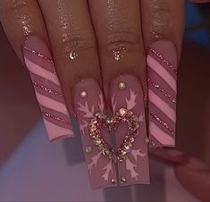 @mayreniDior08 Winter 2023 Nails, 2023 Nails, Luminous Nails, 3d Flower Nails, Spring Acrylic Nails, Vintage Nails, Diy Acrylic Nails, Long Acrylic Nails Coffin, Really Cute Nails