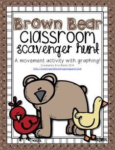 the brown bear classroom scavenger hunt