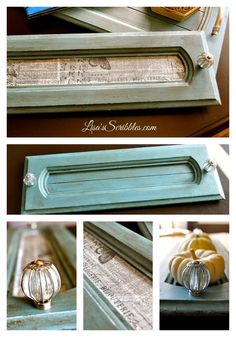 an old window frame with some glass knobs on it and the words, how to paint