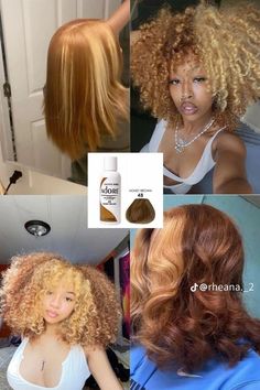 Dyed Hairstyles, Girl Hair Colors, Mixed Curly Hair, Ginger Hair Color, Colored Curly Hair